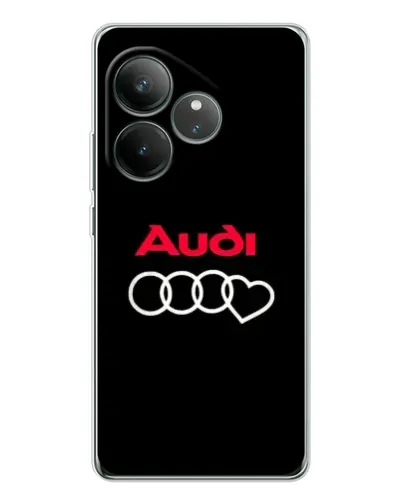 Чехол для Realme GT Neo 6 с картинкой «Логотип Audi Heart»