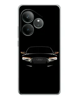 Чехол для Realme GT Neo 6 с картинкой «Audi — ночной контур» Чехол для Realme GT Neo 6 с картинкой «Audi — ночной контур»