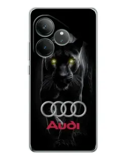 Чехол для Realme GT Neo 6 с картинкой «Пантера и Audi» Чехол для Realme GT Neo 6 с картинкой «Пантера и Audi»