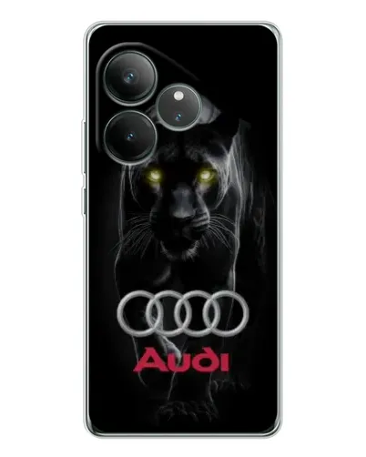 Чехол для Realme GT Neo 6 с картинкой «Пантера и Audi»