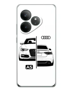 Чехол для Realme GT Neo 6 с картинкой «Audi — контрастный дизайн» Чехол для Realme GT Neo 6 с картинкой «Audi — контрастный дизайн»