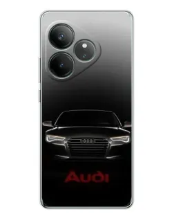 Чехол для Realme GT Neo 6 с картинкой «Audi — градиентный контур» Чехол для Realme GT Neo 6 с картинкой «Audi — градиентный контур»