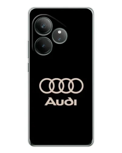 Чехол для Realme GT Neo 6 с картинкой «Audi — золотой логотип»