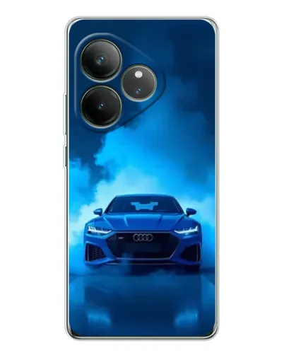 Чехол для Realme GT Neo 6 с картинкой «Audi — голубая энергия»