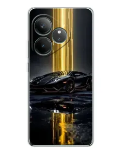 Чехол для Realme GT Neo 6 с картинкой «Ночной Lamborghini драйв»