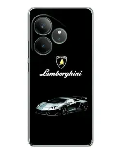 Чехол для Realme GT Neo 6 с картинкой «Логотип Lamborghini классика»