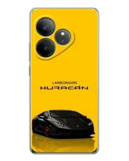 Чехол для Realme GT Neo 6 с картинкой «Lamborghini Huracan черный»