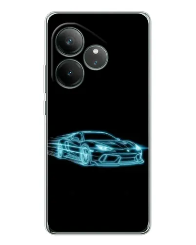 Чехол для Realme GT Neo 6 с картинкой «Неоновый контур Lamborghini» Чехол для Realme GT Neo 6 с картинкой «Неоновый контур Lamborghini»