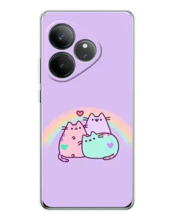 Чехол для Realme GT Neo 6 с картинкой «Радужные Пушины» Чехол для Realme GT Neo 6 с картинкой «Радужные Пушины»