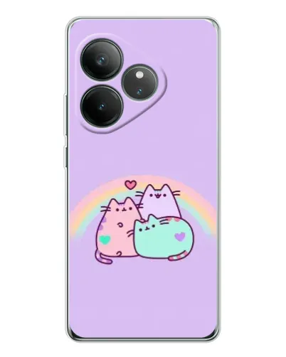 Чехол для Realme GT Neo 6 с картинкой «Радужные Пушины» Чехол для Realme GT Neo 6 с картинкой «Радужные Пушины»