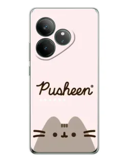 Чехол для Realme GT Neo 6 с картинкой «Pusheen логотип» Чехол для Realme GT Neo 6 с картинкой «Pusheen логотип»
