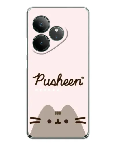 Чехол для Realme GT Neo 6 с картинкой «Pusheen логотип» Чехол для Realme GT Neo 6 с картинкой «Pusheen логотип»