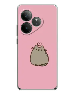 Чехол для Realme GT Neo 6 с картинкой «Pusheen сердце» Чехол для Realme GT Neo 6 с картинкой «Pusheen сердце»