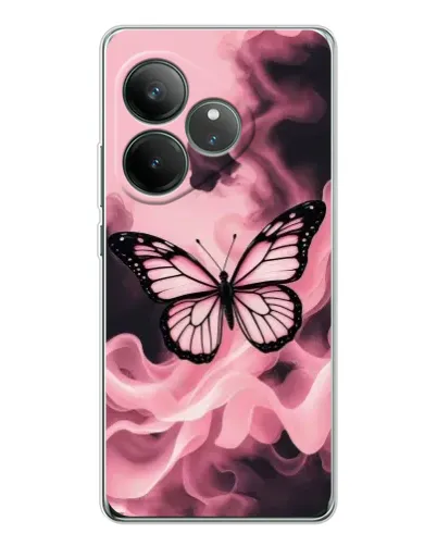 Чехол для Realme GT Neo 6 с картинкой «Бабочка в дыму» Чехол для Realme GT Neo 6 с картинкой «Бабочка в дыму»