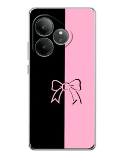 Чехол для Realme GT Neo 6 с картинкой «Половинки банта» Чехол для Realme GT Neo 6 с картинкой «Половинки банта»