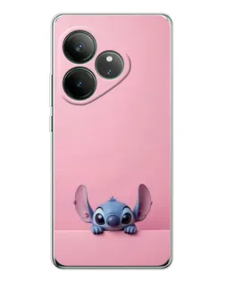 Чехол для Realme GT Neo 6 с картинкой «Stitch выглядывает»