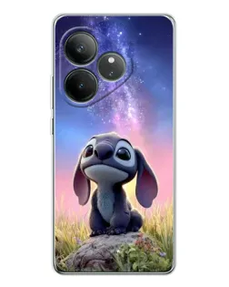Чехол для Realme GT Neo 6 с картинкой «Стич на рассвете»