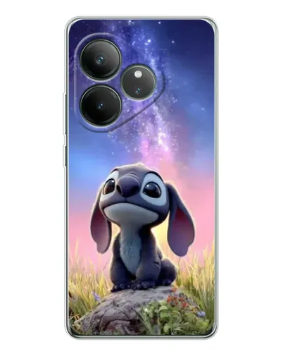 Чехол для Realme GT Neo 6 с картинкой «Стич на рассвете»