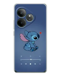 Чехол для Realme GT Neo 6 с картинкой «Музыкальный Stitch»