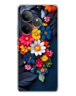 Чехол для Realme GT Neo 6 с картинкой «Цветочная феерия»
