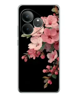 Чехол для Realme GT Neo 6 с картинкой «Розовая ветка сакуры»