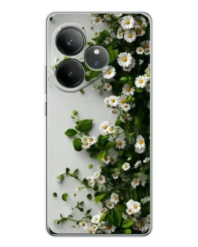 Чехол для Realme GT Neo 6 с картинкой «Ветка мелких белых цветов» Чехол для Realme GT Neo 6 с картинкой «Ветка мелких белых цветов»