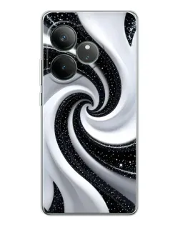 Чехол для Realme GT Neo 6 с картинкой «Черно-белая спираль» Чехол для Realme GT Neo 6 с картинкой «Черно-белая спираль»