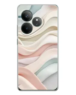 Чехол для Realme GT Neo 6 с картинкой «Пастельные нежные волны»