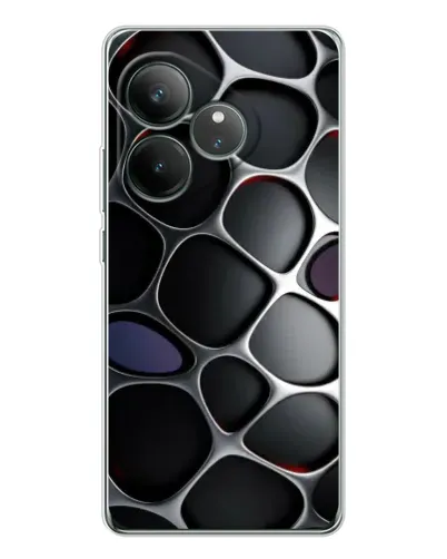 Чехол для Realme GT Neo 6 с картинкой «Объемная темная решетка» Чехол для Realme GT Neo 6 с картинкой «Объемная темная решетка»