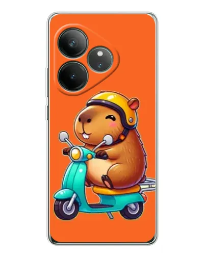 Чехол для Realme GT Neo 6 с картинкой «Капибара на скутере» Чехол для Realme GT Neo 6 с картинкой «Капибара на скутере»