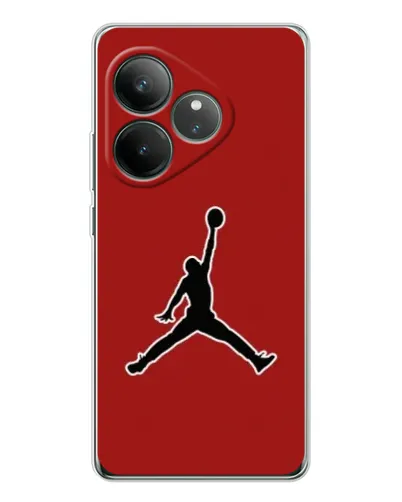 Чехол для Realme GT Neo 7 с картинкой «Jordan Red Back»