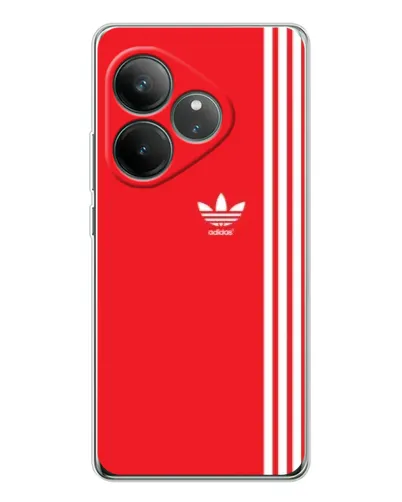 Чехол для Realme GT Neo 7 с картинкой «Красный минимализм Adidas» Чехол для Realme GT Neo 7 с картинкой «Красный минимализм Adidas»