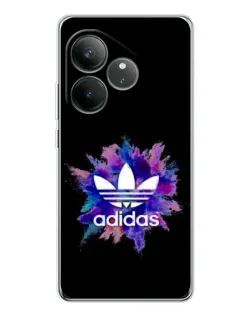 Чехол для Realme GT Neo 7 с картинкой «Взрыв красок Adidas»