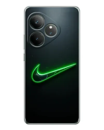 Чехол для Realme GT Neo 7 с картинкой «Неоновый контур Nike» Чехол для Realme GT Neo 7 с картинкой «Неоновый контур Nike»