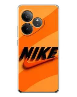 Чехол для Realme GT Neo 7 с картинкой «Оранжевый драйв Nike»