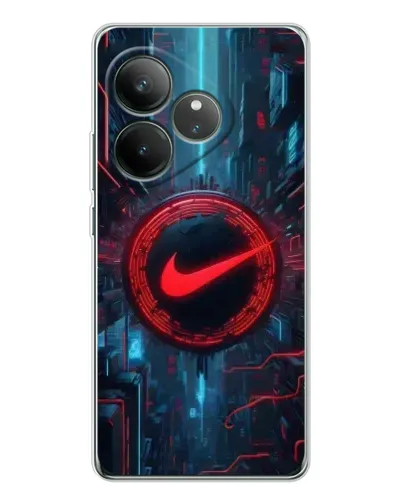 Чехол для Realme GT Neo 7 с картинкой «Техногенный стиль Nike» Чехол для Realme GT Neo 7 с картинкой «Техногенный стиль Nike»