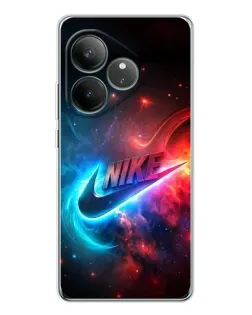 Чехол для Realme GT Neo 7 с картинкой «Огненный логотип Nike»