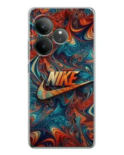 Чехол для Realme GT Neo 7 с картинкой «Nike в абстракции»