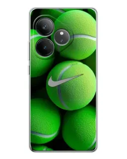 Чехол для Realme GT Neo 7 с картинкой «Теннисные мячи Найк»