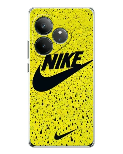 Чехол для Realme GT Neo 7 с картинкой «Желтый текстурный Nike» Чехол для Realme GT Neo 7 с картинкой «Желтый текстурный Nike»