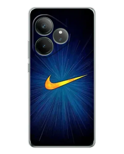 Чехол для Realme GT Neo 7 с картинкой «Синий пульс Nike» Чехол для Realme GT Neo 7 с картинкой «Синий пульс Nike»