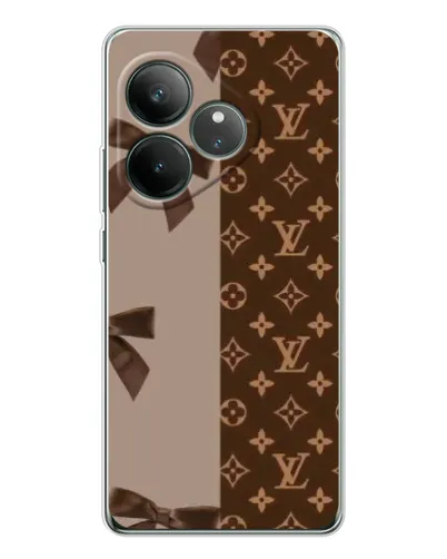 Чехол для Realme GT Neo 7 с картинкой «Louis Vuitton — банты»