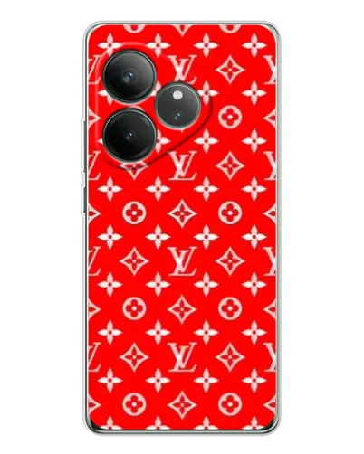 Чехол для Realme GT Neo 7 с картинкой «Яркий паттерн LV»