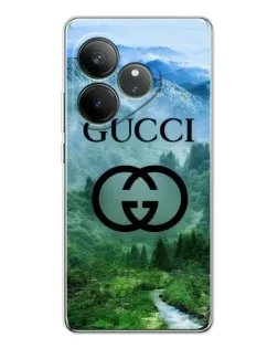 Чехол для Realme GT Neo 7 с картинкой «Gucci — горный пейзаж»