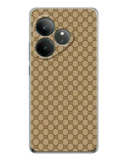 Чехол для Realme GT Neo 7 с картинкой «Gucci — классический беж»