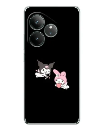 Чехол для Realme GT Neo 7 с картинкой «My Melody и Kuromi»