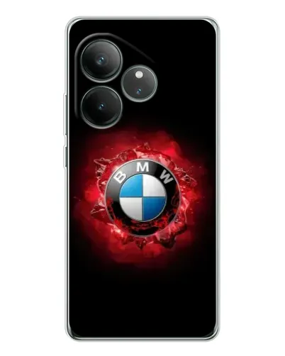 Чехол для Realme GT Neo 7 с картинкой «Логотип BMW — вспышка»