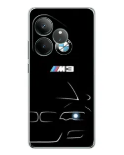 Чехол для Realme GT Neo 7 с картинкой «Минималистичный принт BMW M3» Чехол для Realme GT Neo 7 с картинкой «Минималистичный принт BMW M3»