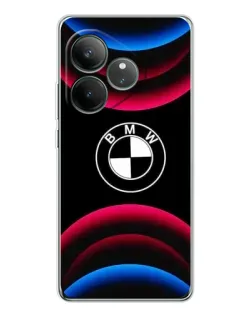 Чехол для Realme GT Neo 7 с картинкой «Логотип BMW и неоновые дуги» Чехол для Realme GT Neo 7 с картинкой «Логотип BMW и неоновые дуги»