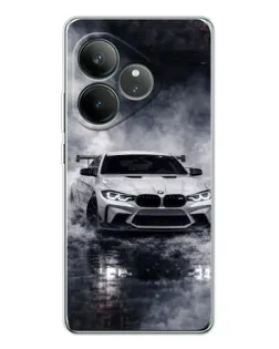 Чехол для Realme GT Neo 7 с картинкой «BMW сквозь туман» Чехол для Realme GT Neo 7 с картинкой «BMW сквозь туман»